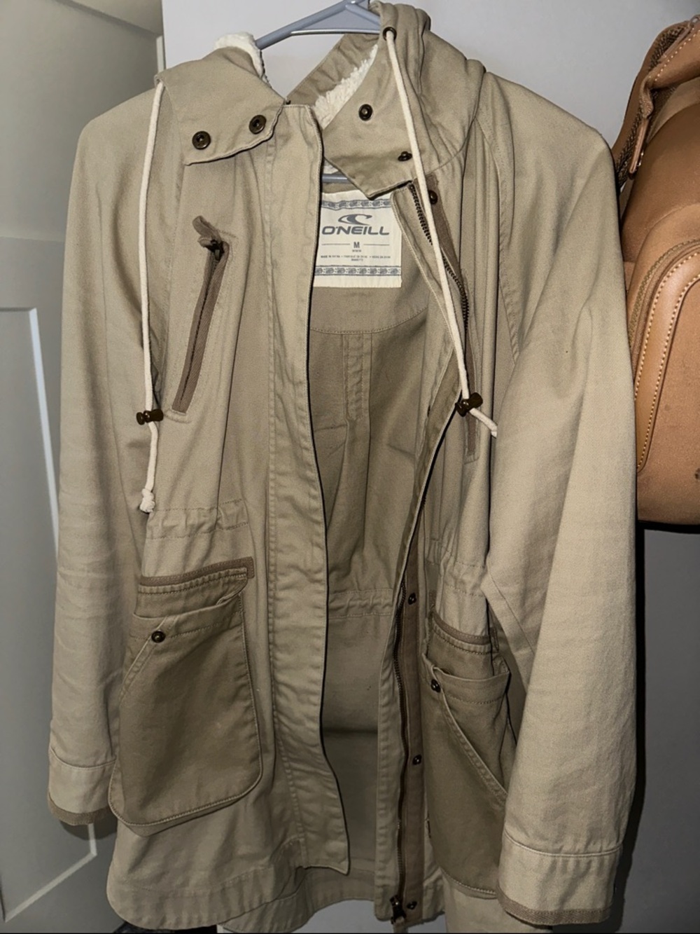 O'Neill Tan Hooded Field Jacket